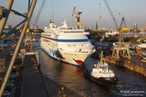 AIDA Cara em Doca Seca para reparos.