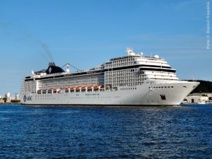MSC cruzeiro de volta ao mundo