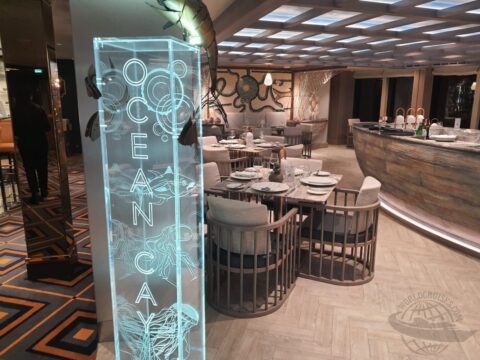 Um jantar no Ocean Cay, o restaurante de frutos do mar da MSC Cruzeiros