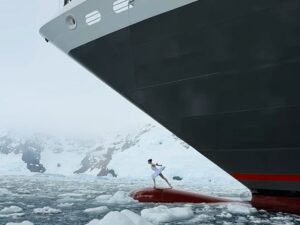 bailarina navio de cruzeiro Antartica