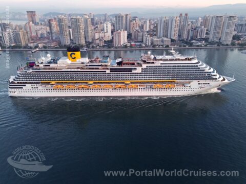 navios de cruzeiro em Santos programação 2025/2026
