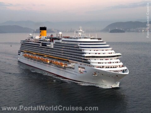 chegada MSC Seaview e Costa Diadema Santos