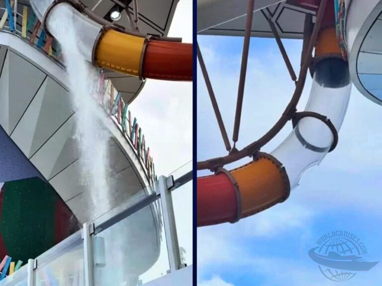 toboágua Icon of the Seas quebra