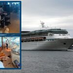 onda gigante atinge navio de cruzeiro