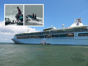 passageiro pula de navio dívida de jogo