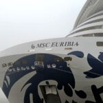 navio MSC navegando sem passageiros