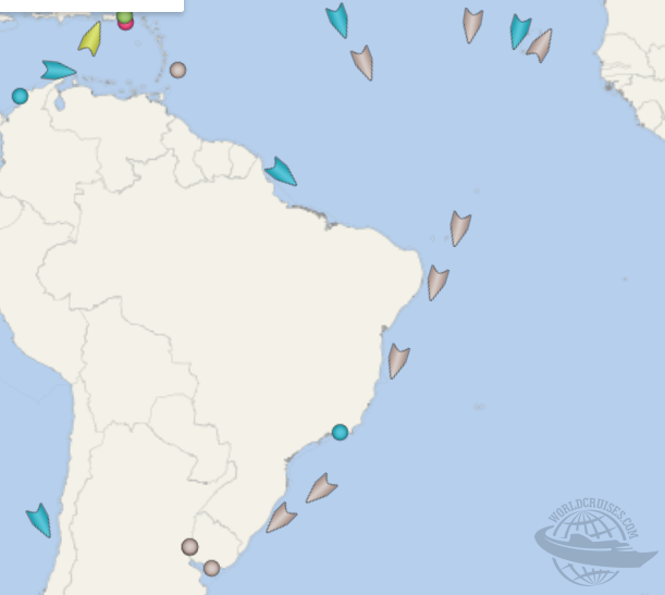 por que navios de expedição passam pelo Brasil