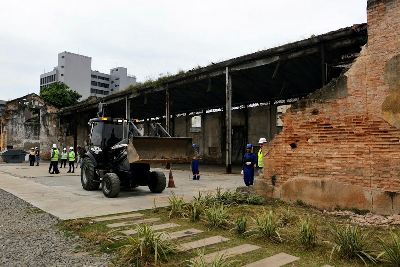 obras Parque Valongo Santos