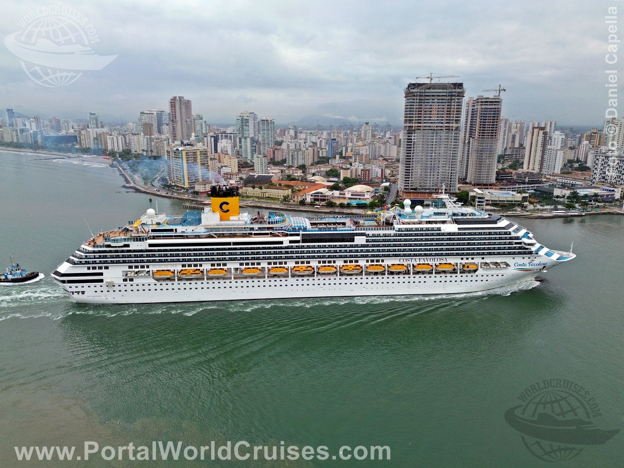 chegada Costa Favolosa Santos