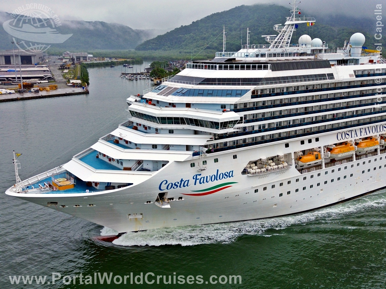 chegada Costa Favolosa Santos