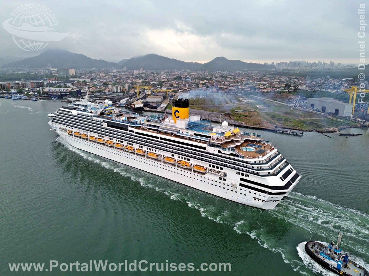 chegada Costa Favolosa Santos