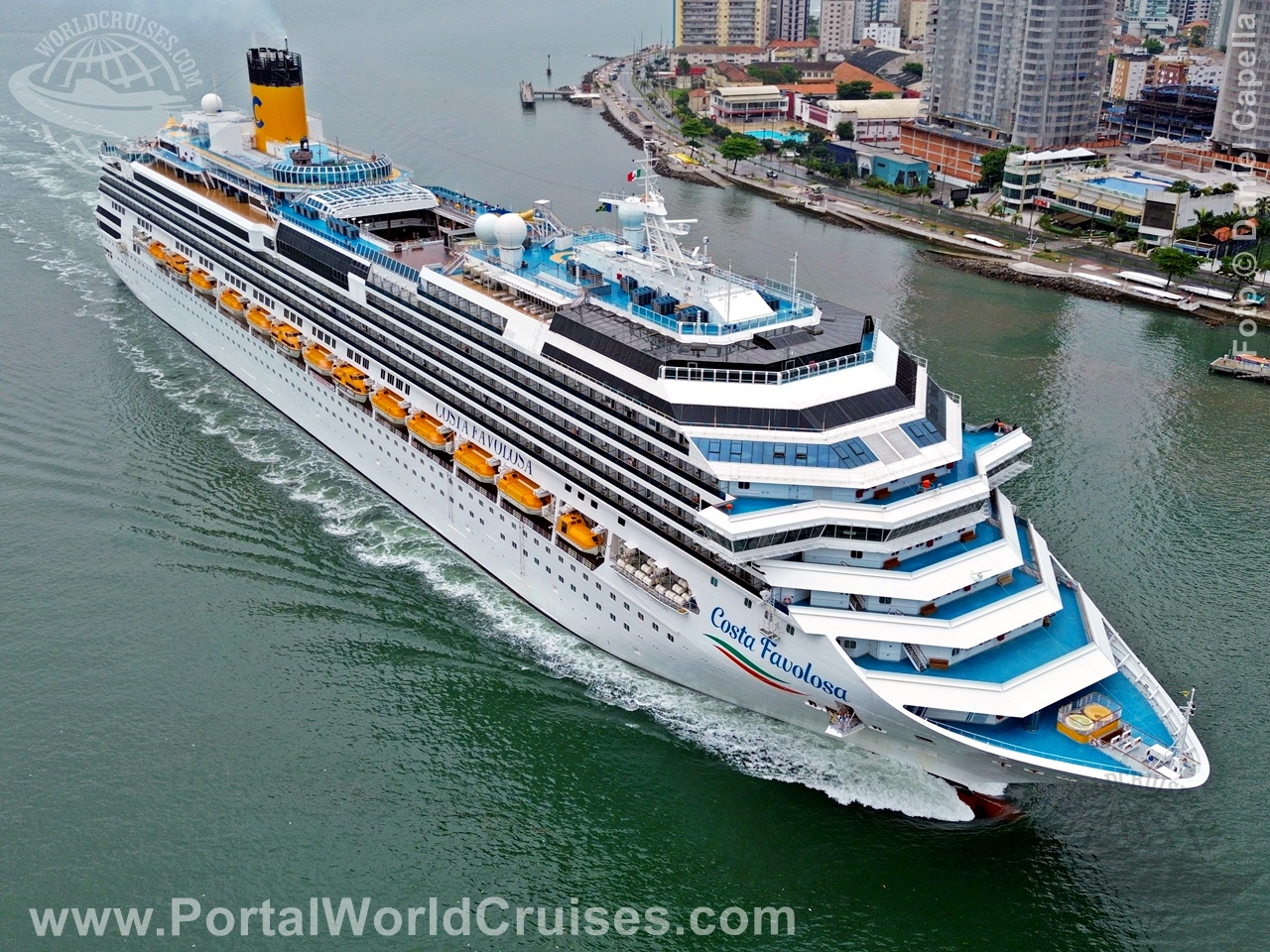 chegada Costa Favolosa Santos