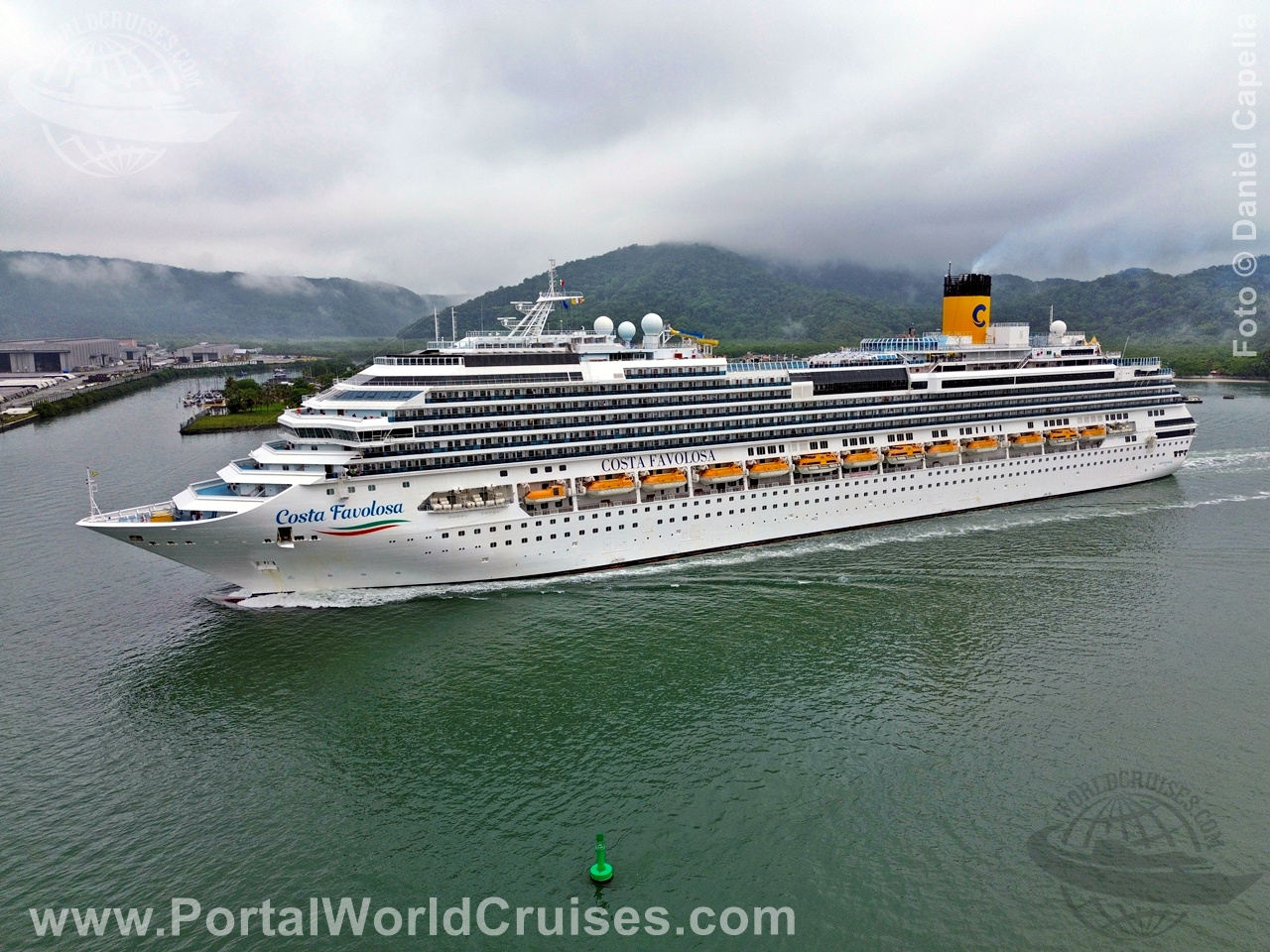 chegada Costa Favolosa Santos