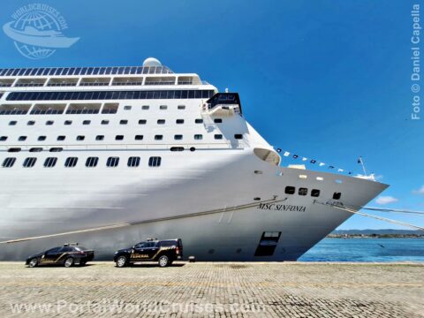 chegada MSC Sinfonia Santos