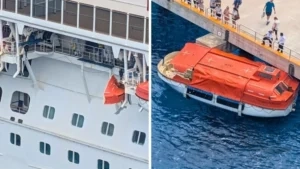 acidente bote salva-vidas navio de cruzeiro