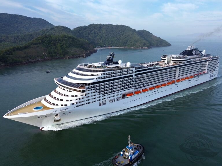 história origem MSC Preziosa tubarões