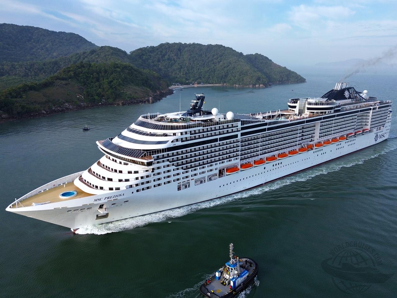 história origem MSC Preziosa tubarões