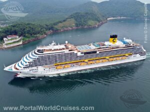 fotos drone navios Santos