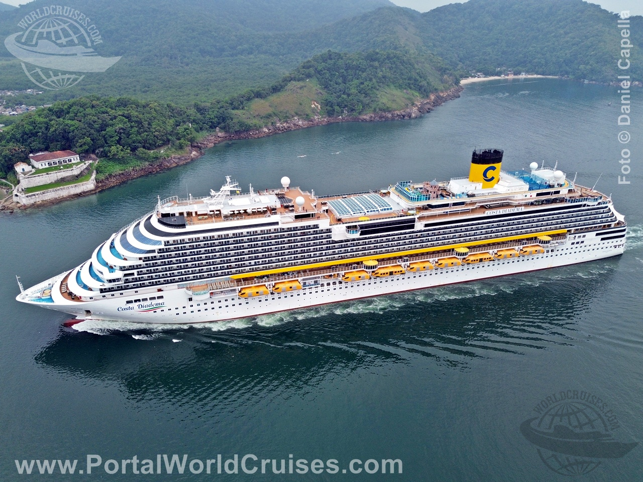 fotos drone navios Santos