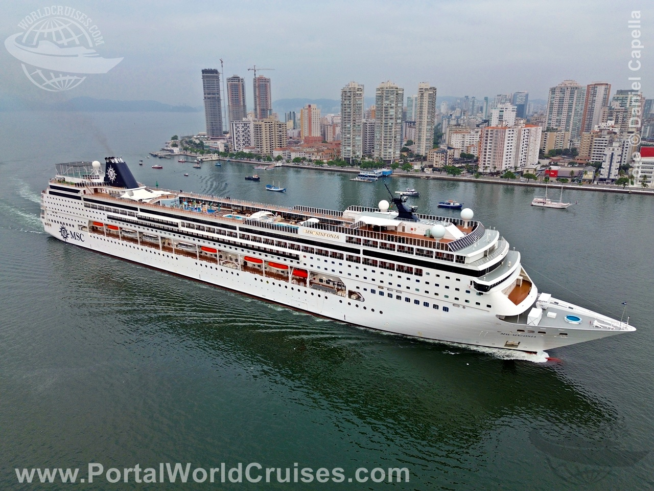 fotos drone navios Santos