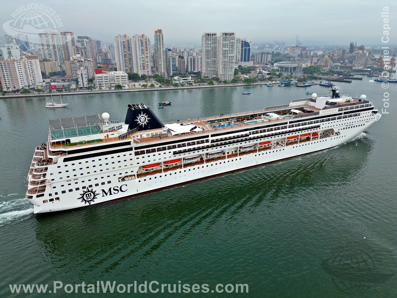 fotos drone navios Santos