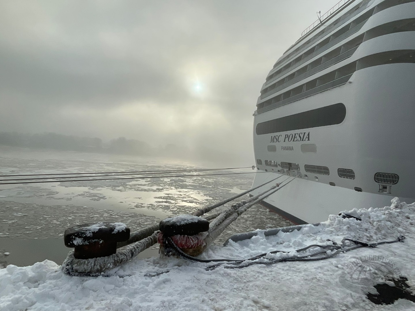 navio MSC inverno Europa