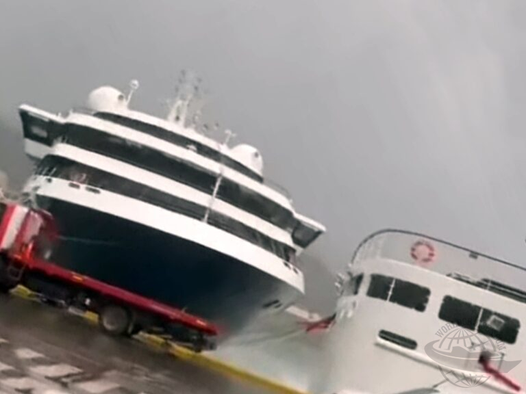 colisão navios Ushuaia