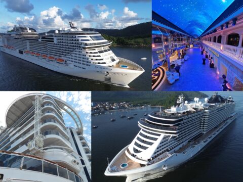 Composição com o MSC Virtuosa e o MSC Seaview, além de suas principais atrações