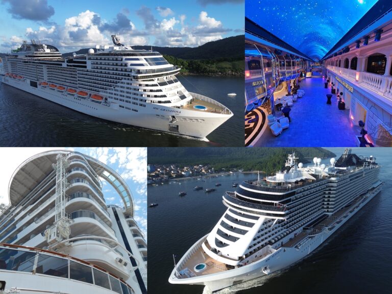 Composição com o MSC Virtuosa e o MSC Seaview, além de suas principais atrações