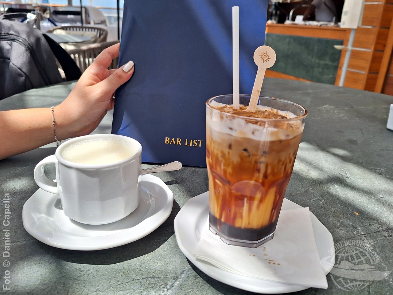 Bebidas sem álcool a bordo de navio da MSC Cruzeiros 