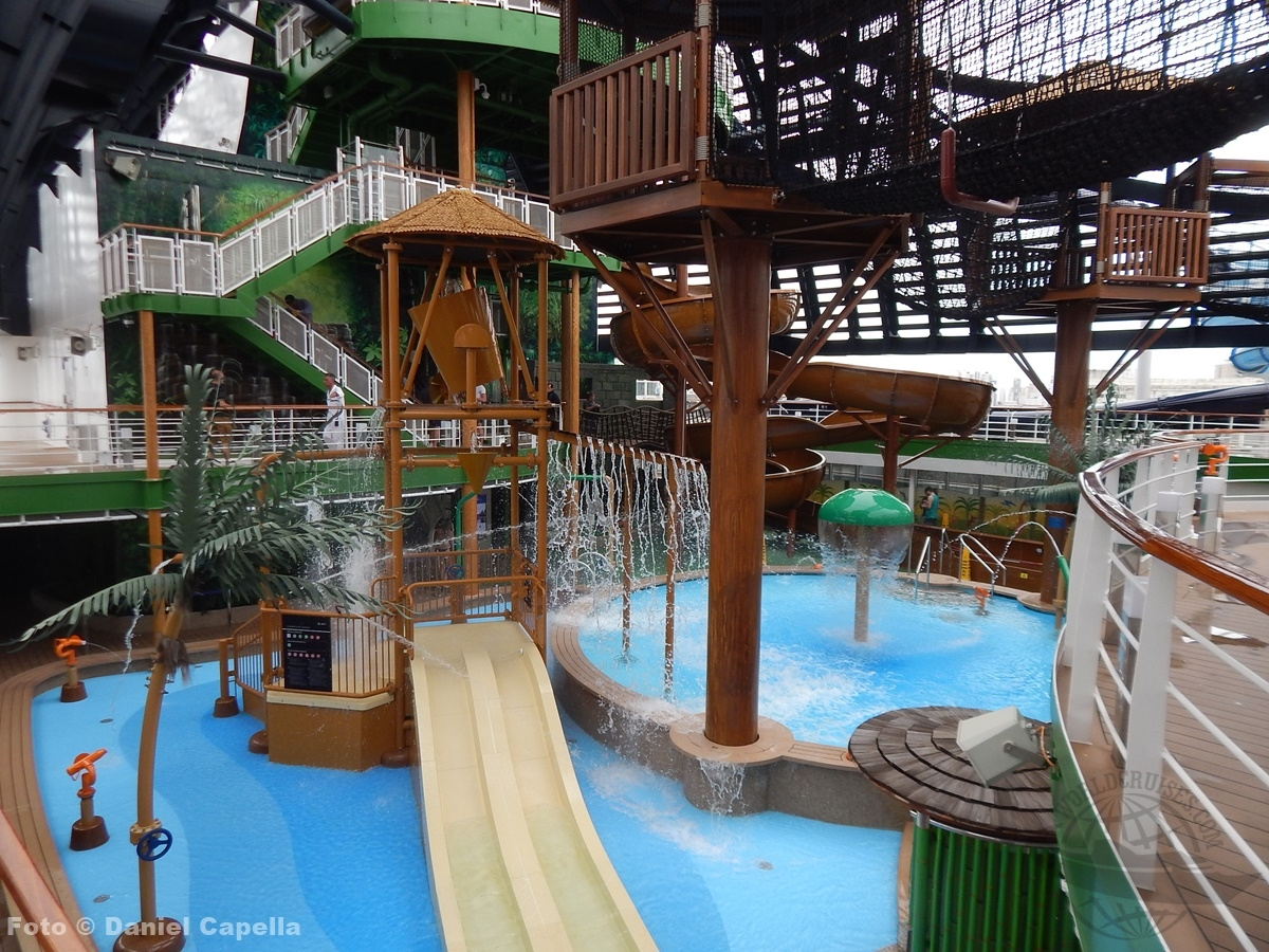 parque aquático do MSC Seaview