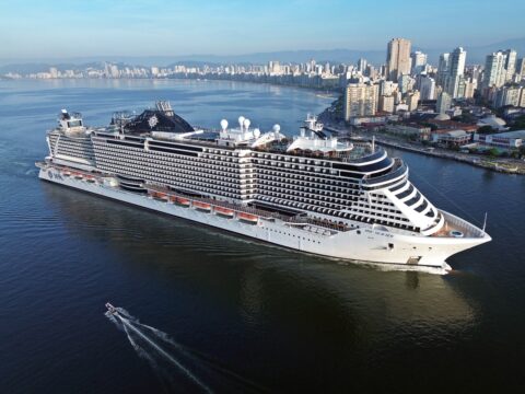 Temporada de cruzeiros em Santos terá o MSC Seaview