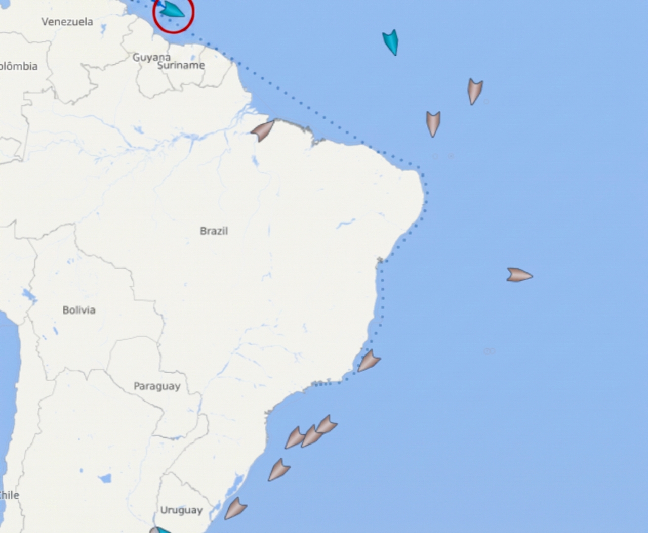 navios de expedição no Brasil